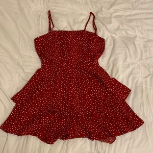 SHEIN Red and white romper! Size:M